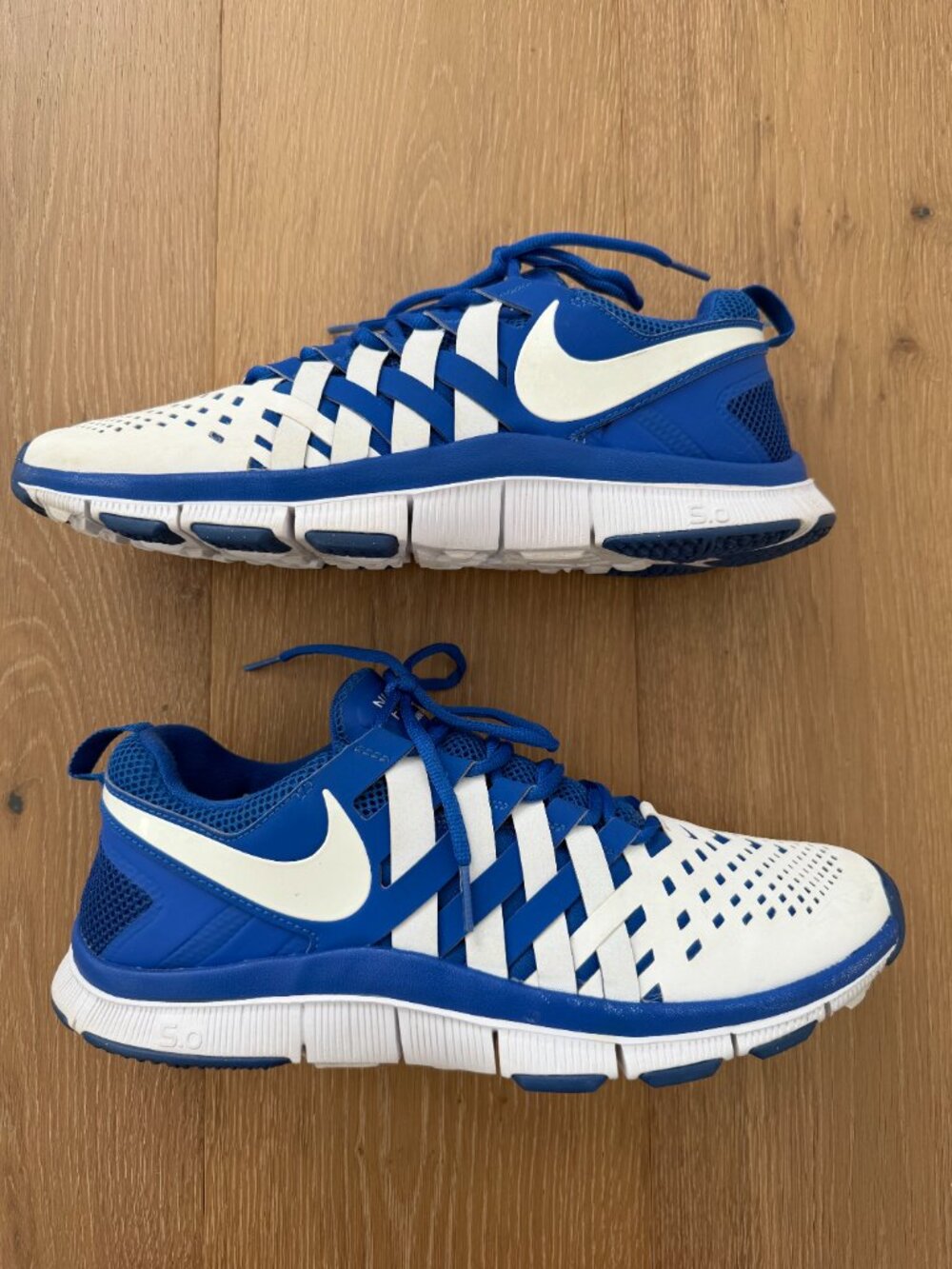 Nike Shoes Men 12 Free Trainer 5.0 TB Game Royal Blue White 579811-402 Sneakers - Picture 6 of 16